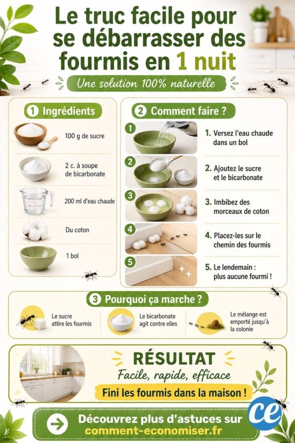 Produit anti fourmis maison efficace