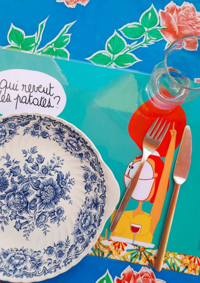 Sets de table résistants plastifiés