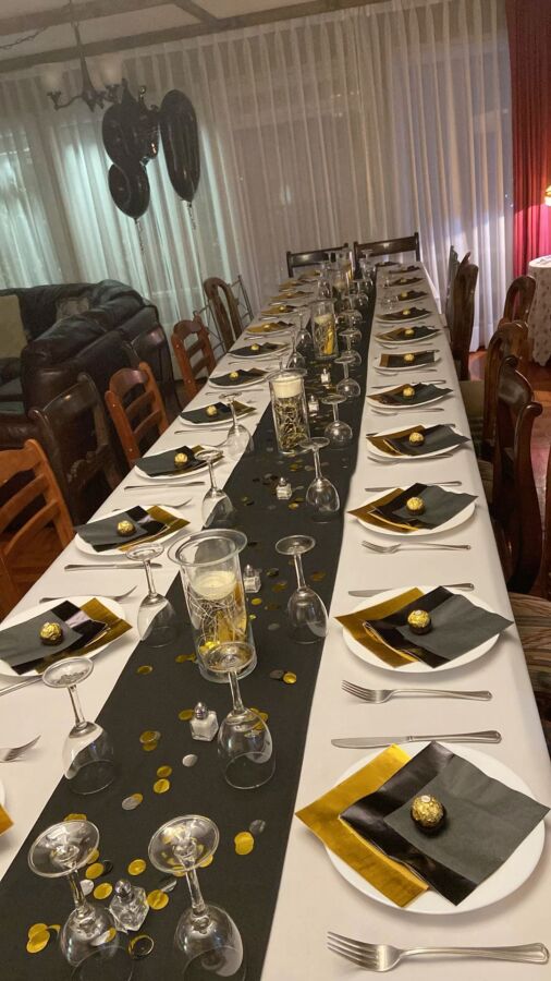 Décoration festive table anniversaire