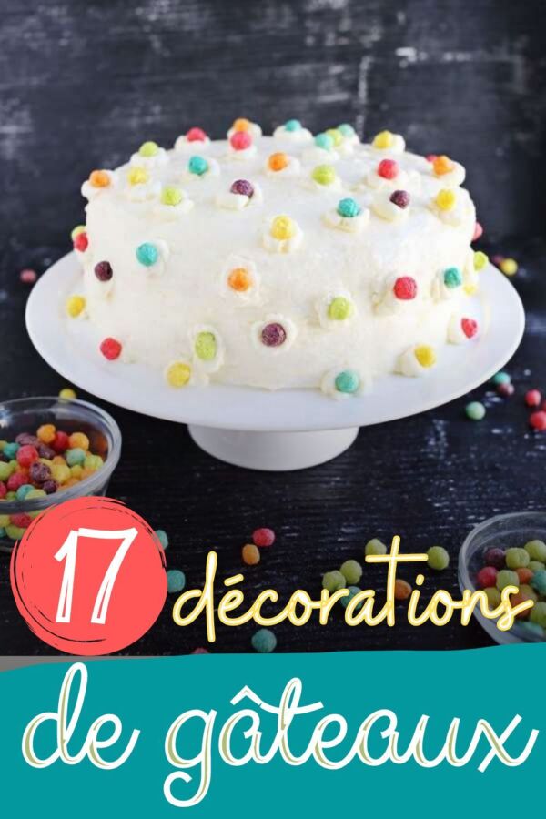 Décoration gâteau anniversaire DIY