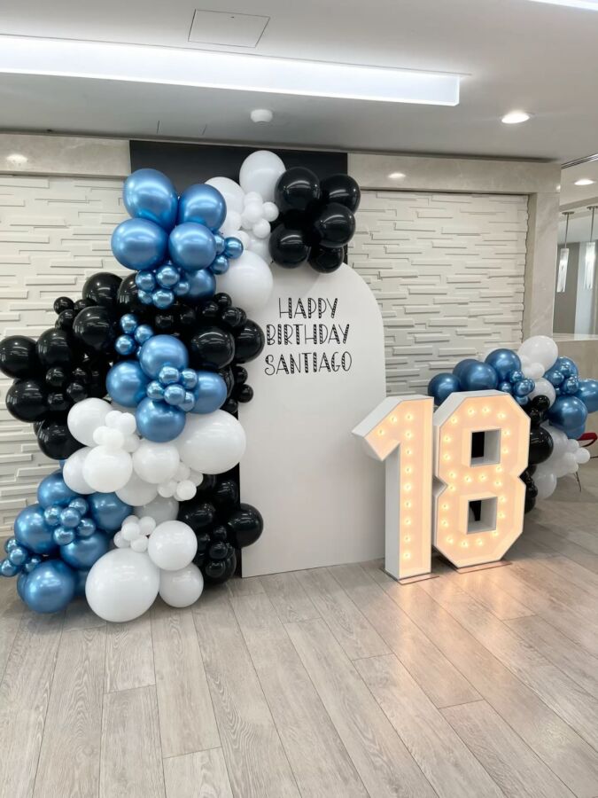 Décor fête 18 ans garçon