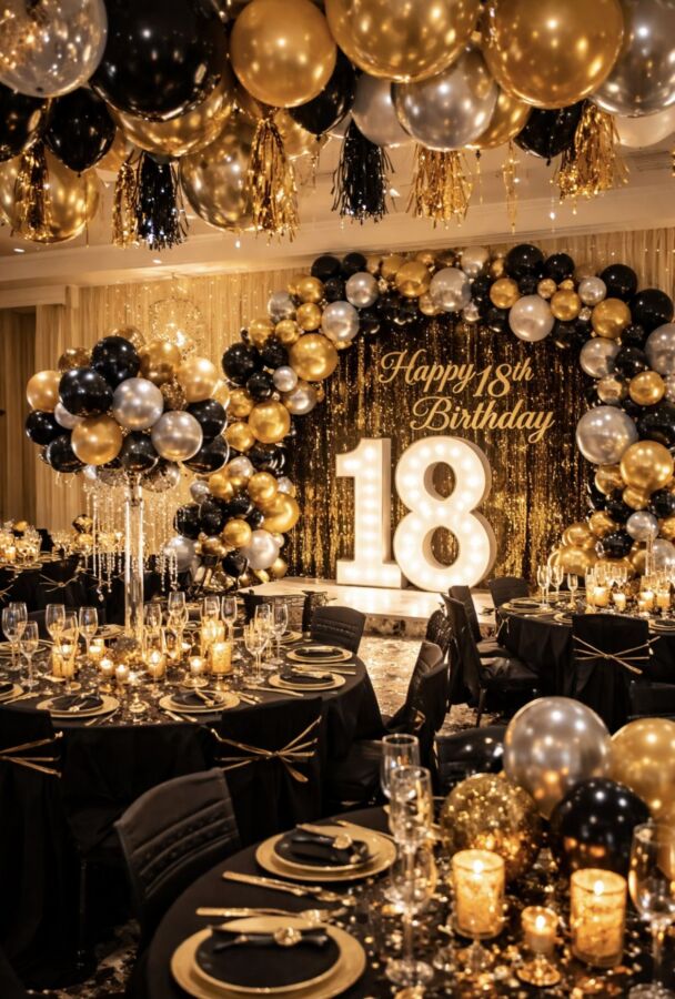 Décor fête 18 ans garçon