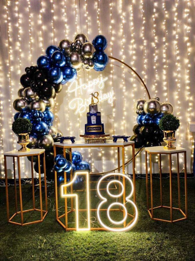 Décor fête 18 ans garçon