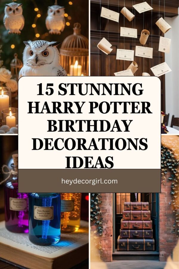 Décorations magiques Harry Potter
