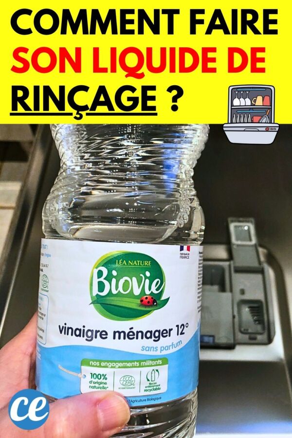 Liquide rinçage DIY vaisselle