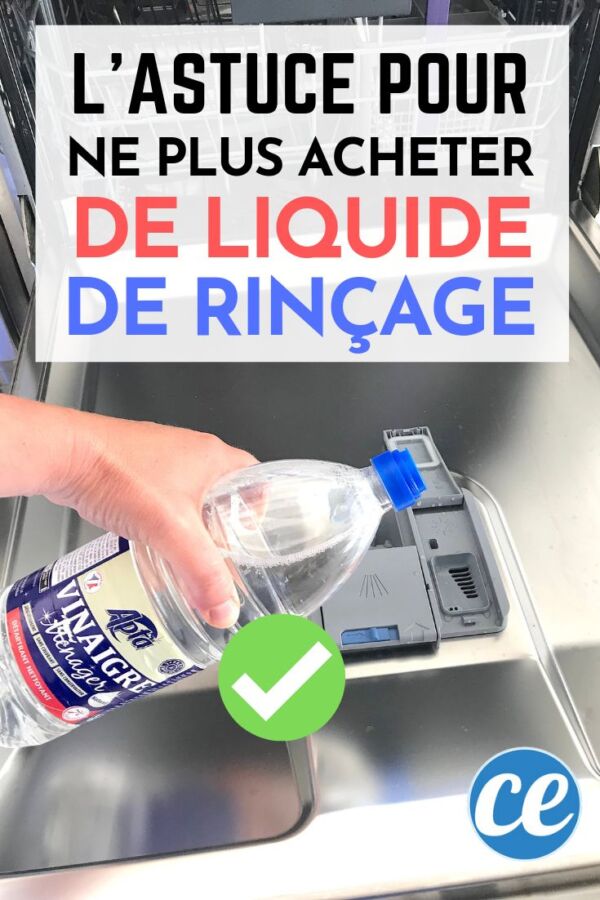 Liquide rinçage DIY vaisselle