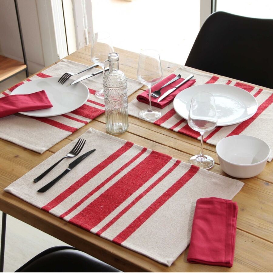 Élégant set de table tissu
