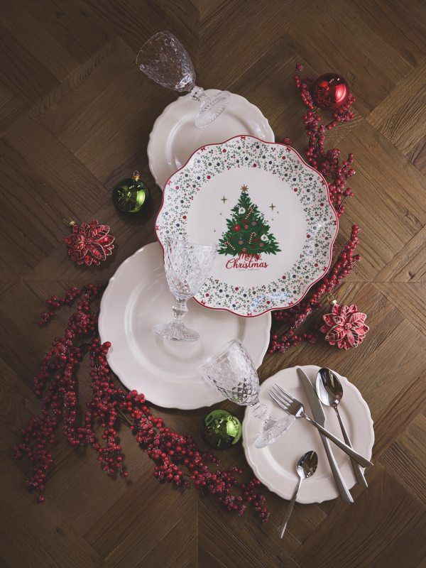 Vaisselle festive abordable Noël
