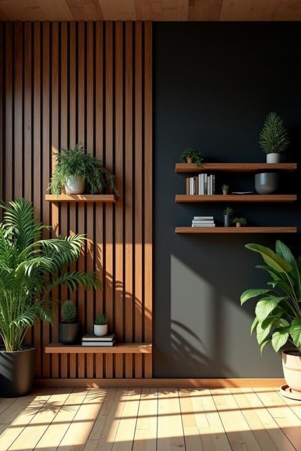 Décoration murale bois élégante