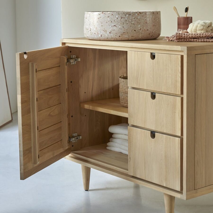 Rangement linge salle de bain