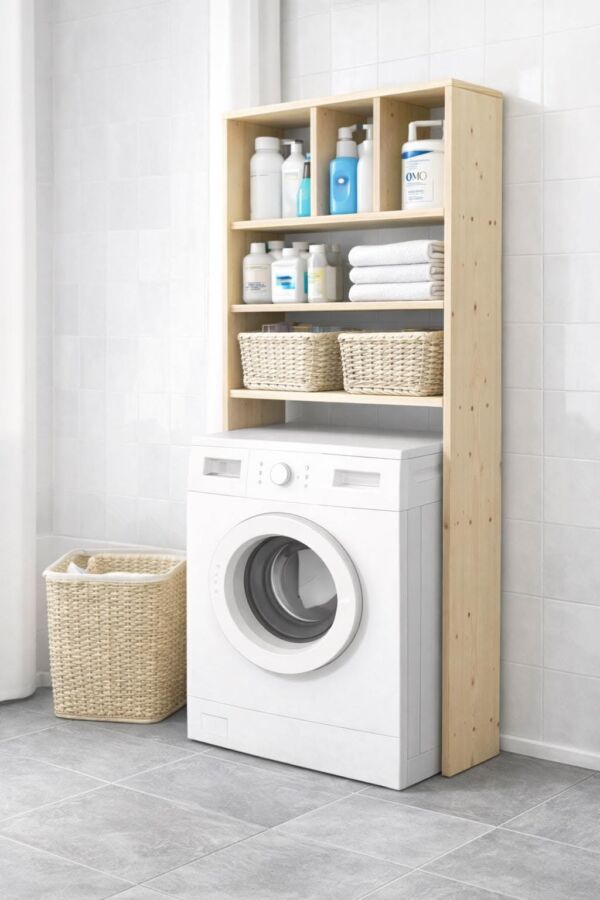 Rangement linge salle de bain
