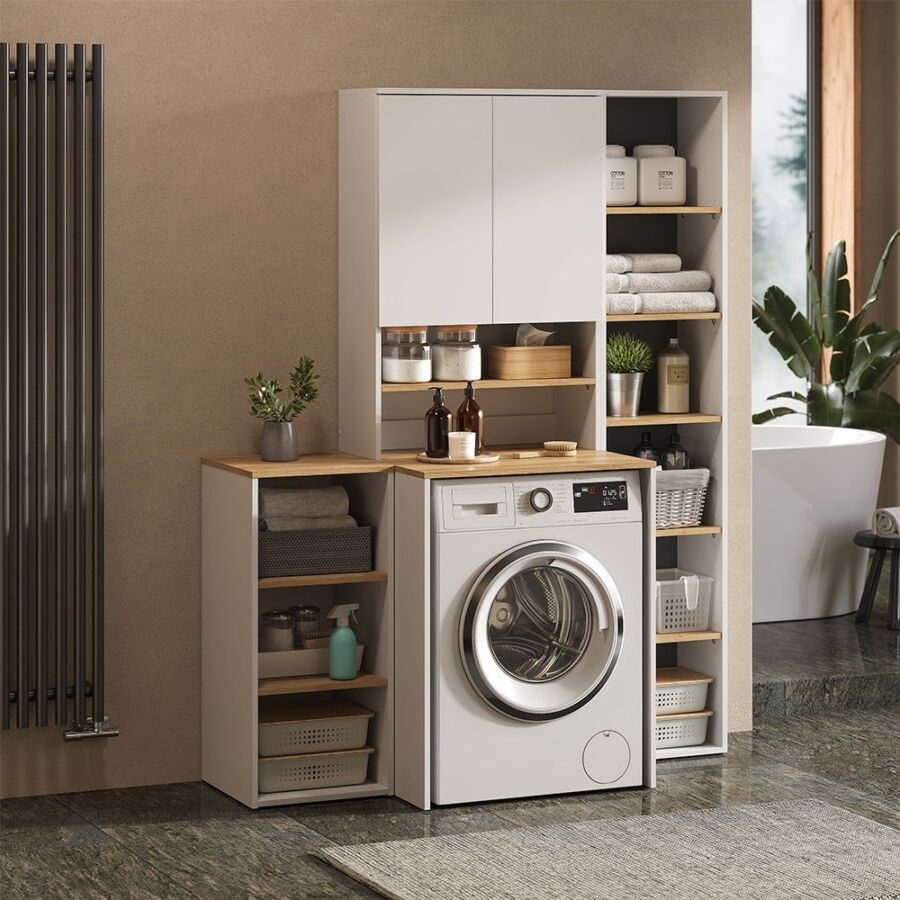 Rangement linge salle de bain