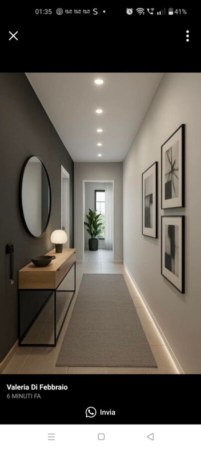Décoration couloir moderne élégante