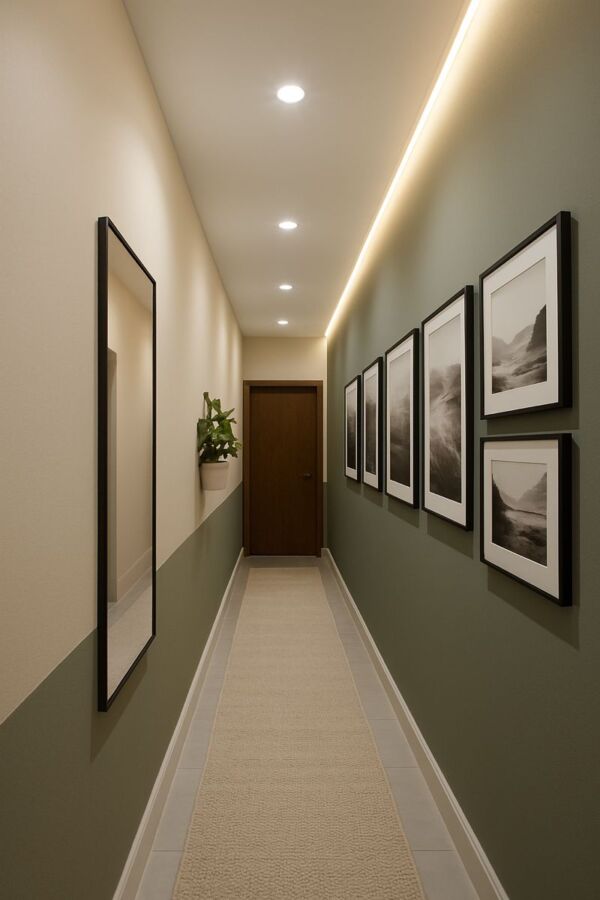 Décoration couloir moderne élégante