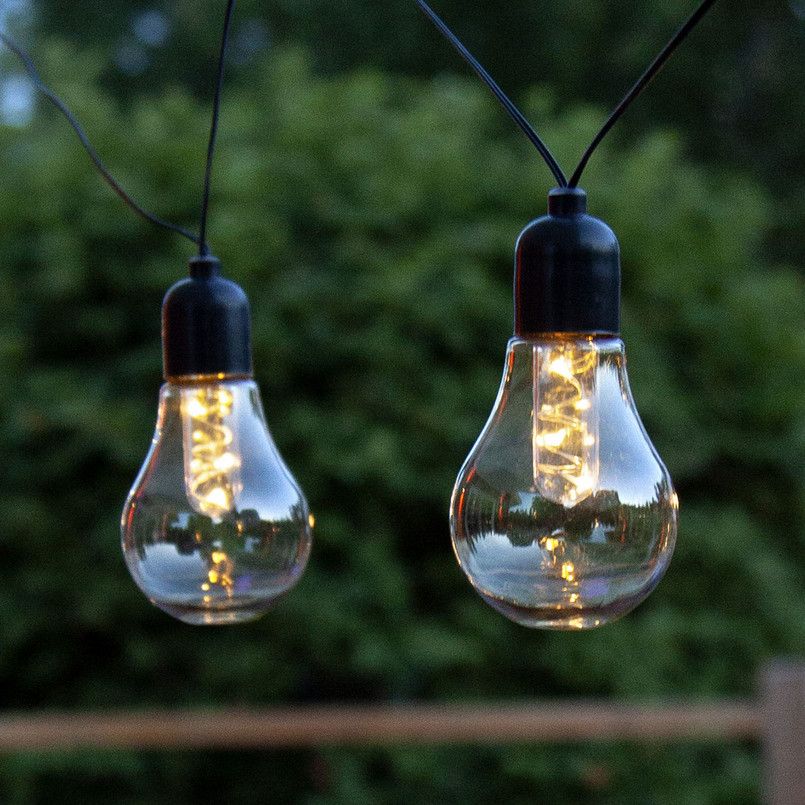 Guirlande LED sans fil jardin