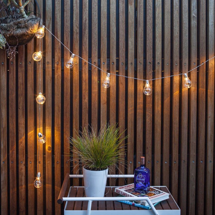 Guirlande LED sans fil jardin