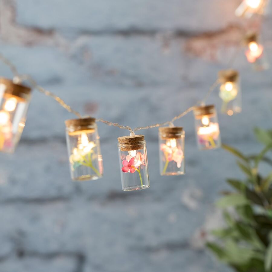 Guirlande LED sans fil jardin