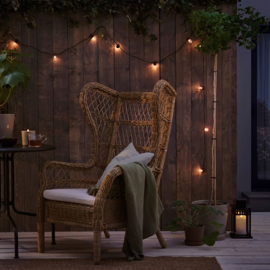 Guirlande LED sans fil jardin