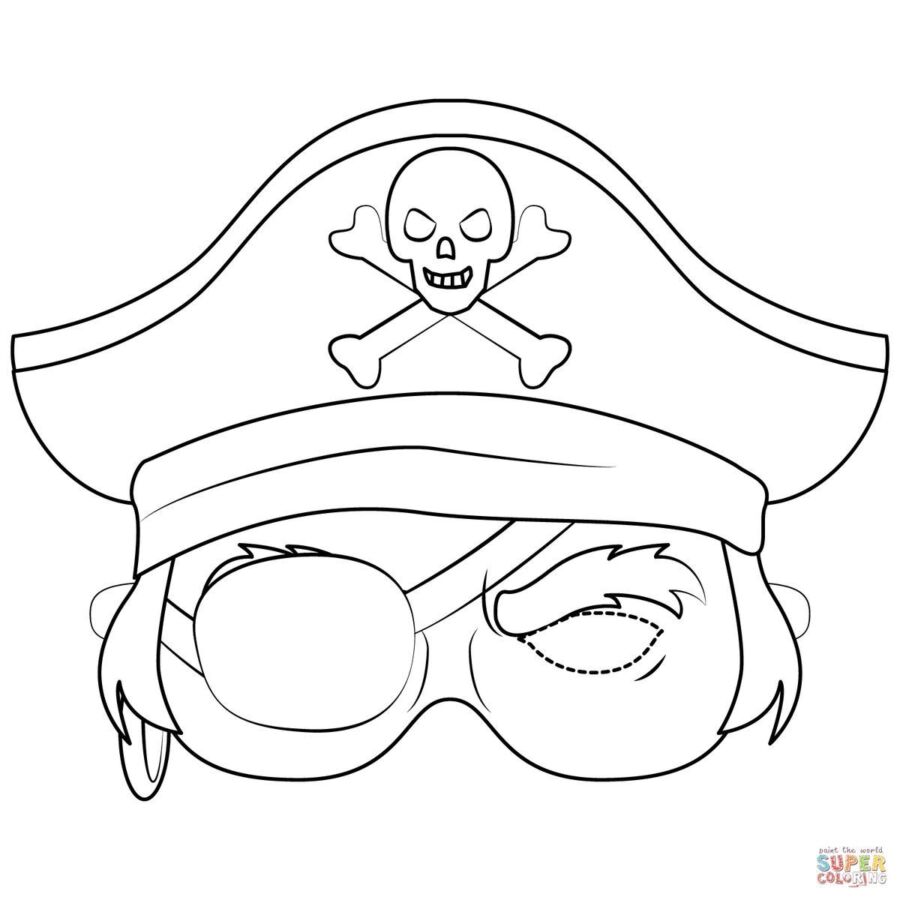 Masques carnaval enfants coloriage