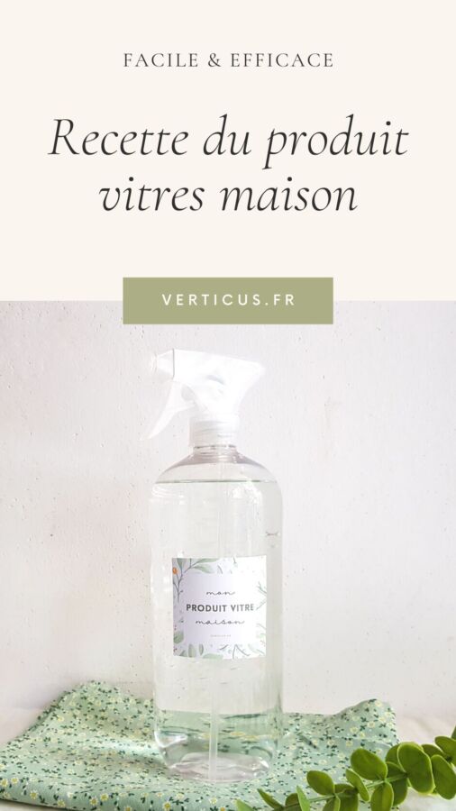 Nettoyant vitre maison efficace